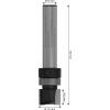 Bosch Accessories 2608629676 zarovnávací fréza, Karbidy , Délka 56 mm, Vnější Ø 12 mm, Pracovní délka 9.500 mm, Ø hřídele 8 mm