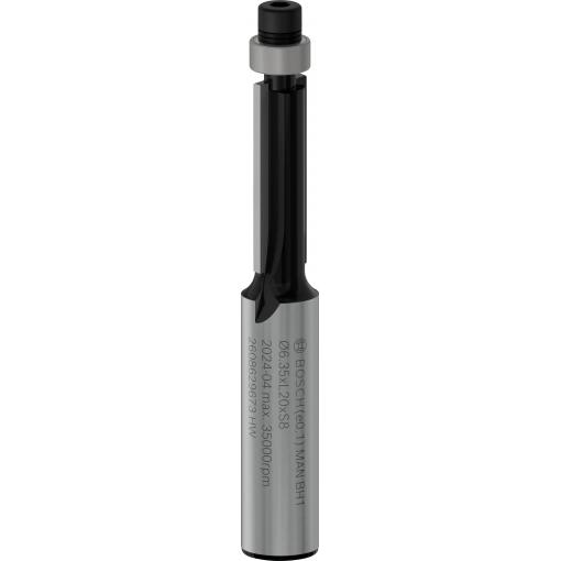 Bosch Accessories 2608629673 zarovnávací fréza, tvrdokov, Délka 57 mm, Vnější Ø 6.400 mm, Pracovní délka 20 mm, Ø hřídele 8 mm