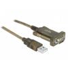 Delock USB 2.0 adaptér [1x USB 2.0 zástrčka A - 1x sériový (9 pinů)] 64073 2 m