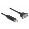 Delock USB 2.0 adaptér [1x USB 2.0 zástrčka A - 1x sériový (9 pinů)] 66453 0.5 m
