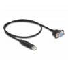 Delock USB 2.0 adaptér [1x USB 2.0 zástrčka A - 1x sériový (9 pinů)] 66453 0.5 m