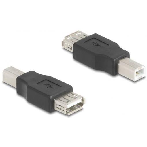 Delock USB 2.0 adaptér [1x USB 2.0 zástrčka B - 1x USB 2.0 zásuvka A] 67199 0 mm