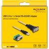 Delock USB 2.0 adaptér [1x USB 2.0 zástrčka A - 1x sériový (9 pinů)] 63465 1.8 m