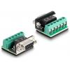 Delock USB 2.0 adaptér [1x USB 2.0 zástrčka A - 1x sériový (9 pinů)] 63465 1.8 m