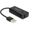 Delock 62595 síťový adaptér 100 MBit/s USB-A, RJ45