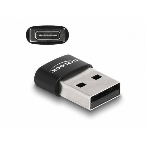 Delock USB 2.0 adaptér [1x USB 2.0 zástrčka A - 1x USB-C® zásuvka] 60002 0 mm