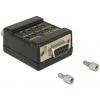 Delock 87713 VGA konektor D-SUB zásuvka 9pólová - D-SUB zástrčka 9pólová 0 mm 1 ks
