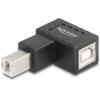 Delock USB 2.0 adaptér [1x USB 2.0 zástrčka B - 1x USB 2.0 zásuvka B] 67204 90° zatočeno dolů