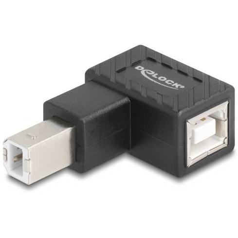 Delock USB 2.0 adaptér [1x USB 2.0 zástrčka B - 1x USB 2.0 zásuvka B] 67204 90° zatočeno dolů