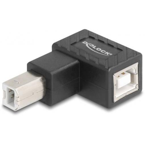 Delock USB 2.0 adaptér [1x USB 2.0 zástrčka B - 1x USB 2.0 zásuvka B] 67205 90° zatočeno nahoru