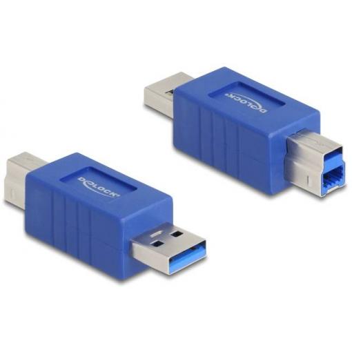 Delock USB 2.0 adaptér [1x USB 2.0 zástrčka A - 1x USB 2.0 zástrčka B] 67213 0 mm