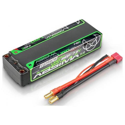Absima 4150027 akupack Li-Pol (modelářství), 7.6 V, 8500 mAh, články 2, 140 C, Hardcase, 5 mm, T zástrčka