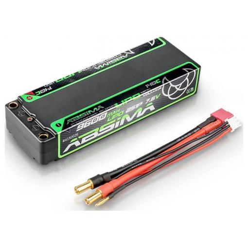 Absima 4150026 akupack Li-Pol (modelářství), 7.6 V, 9600 mAh, články 2, 140 C, Hardcase, 5 mm, T zástrčka