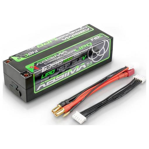 Absima 4150024 akupack Li-Pol (modelářství), 15.2 V, 6300 mAh, články 4, 140 C, Hardcase, 5 mm, T zástrčka