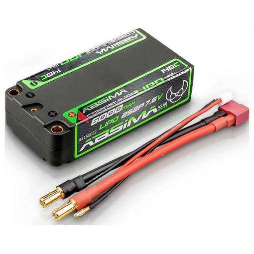 Absima 4150022 akupack Li-Pol (modelářství), 7.6 V, 6000 mAh, články 4, 140 C, Hardcase, 5 mm, T zástrčka