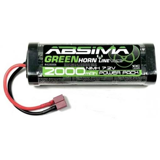 Absima 4100006 akupack NiMH (modelářství), 7.2 V, 2000 mAh, články 6, Softcase, T zástrčka