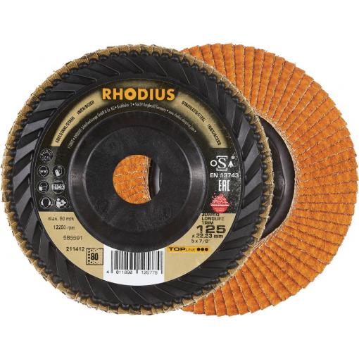 Rhodius 211412 JUMBO LONGLIFE TRIM vějířovitý brusný kotouč nerezová ocel, ocel 10 ks