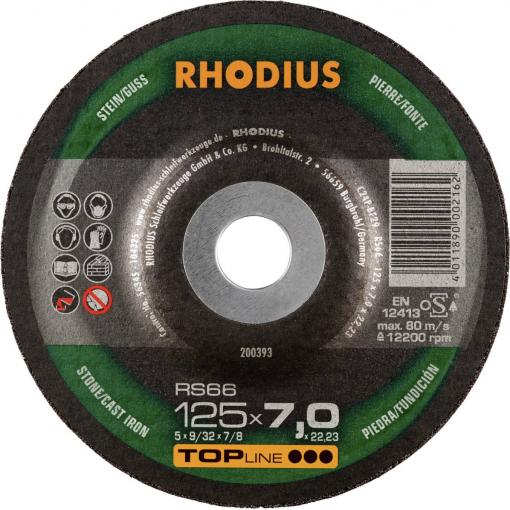 Rhodius 200393 RS66 Ohrubovací kotouč kámen, litina 25 ks