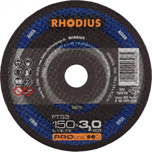 Rhodius FT33 200773 sada řezných kotoučů 25 ks ocel