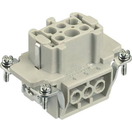 HARTING Han® 6E-F-s 09330062701 konektorová vložka, zásuvka, seria Han® E, 1 ks