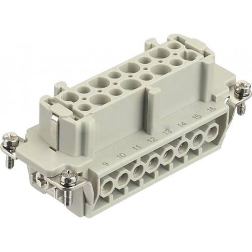 HARTING Han® 16E-F-s 09330162701 konektorová vložka, zásuvka, seria Han® E, 1 ks