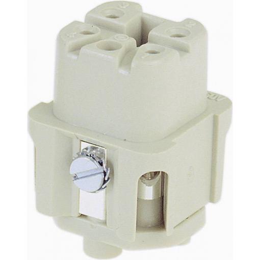 HARTING Han® 4A-F 09200042711 konektorová vložka, zásuvka, seria Han® A, 1 ks