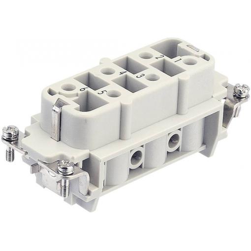 HARTING Han® 6 HsB (7-12) 09310062711 konektorová vložka, zásuvka, seria Han® HsB, 1 ks
