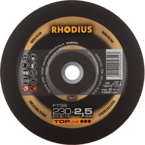 Rhodius FT38 206373 sada řezných kotoučů 25 ks nerezová ocel, ocel
