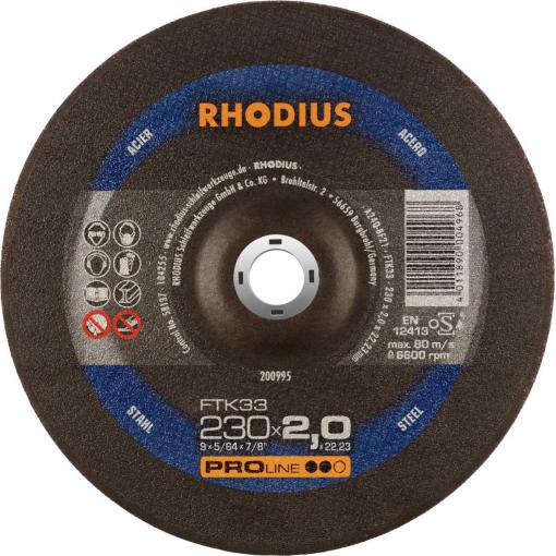 Rhodius FTK33 200995 sada řezných kotoučů 25 ks ocel