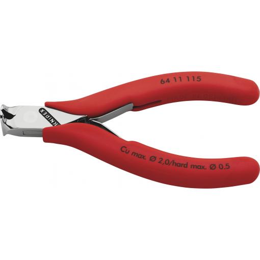 Knipex 64 11 115 pro elektroniku a jemnou mechaniku čelní štípací kleště 115 mm