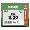 SPAX 1191010300305 R 88091 Senkkopf/T-STAR šroub do dřeva 3 mm 30 mm T-STAR plus ocel WIROX 1000 ks