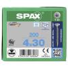 SPAX 1197000400303 R 88091 Senkkopf T-STAR šroub do dřeva 4 mm 30 mm T-STAR plus nerezová ocel A2 200 ks