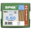 SPAX 0537000500603 R 88192 Zylinderkopf T-STAR šroub do dřeva 5 mm 60 mm T-STAR plus nerezová ocel A2 100 ks