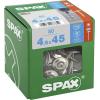 SPAX 4577000450456 Klempířský šroub 4.5 mm 45 mm T-STAR plus nerezová ocel A2 80 ks