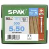 SPAX 0537000500505 šroub do dřeva 5 mm 50 mm T-STAR plus nerezová ocel A2 500 ks