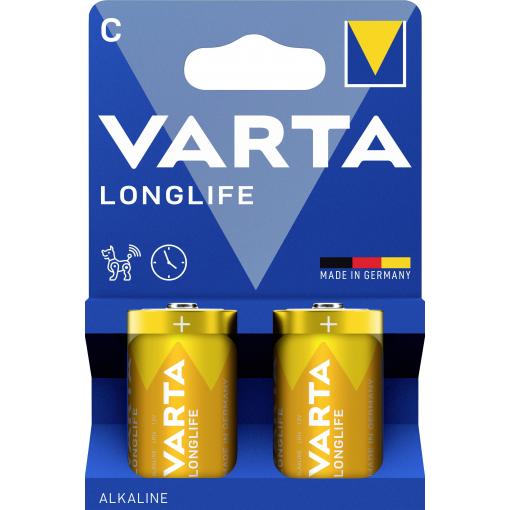 Varta VARTA Longlife C Blister 2 baterie malé mono C alkalicko-manganová 1.5 V 2 ks