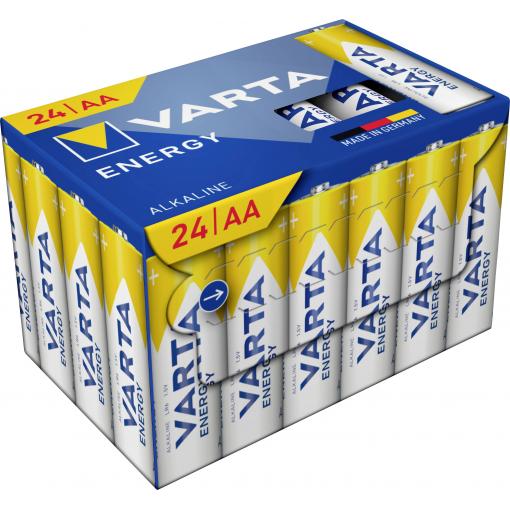 Varta VARTA Energy AA Cube Pack24 tužková baterie AA alkalicko-manganová, 1.5 V, 24 ks
