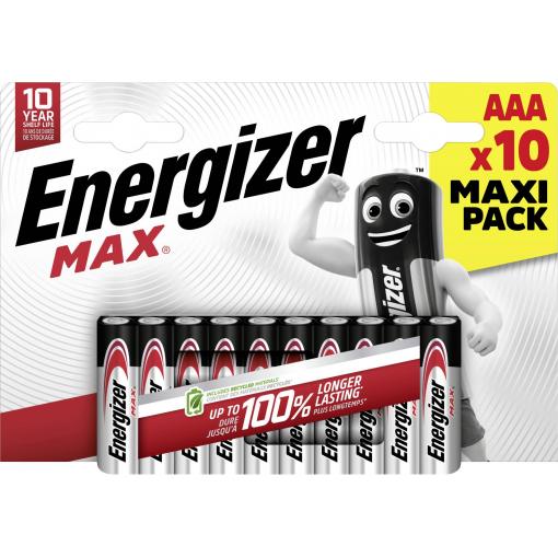 Energizer Max mikrotužková baterie AAA alkalicko-manganová 1.5 V 10 ks