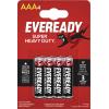 Eveready SHD mikrotužková baterie AAA zinko-uhlíková 1.5 V 4 ks