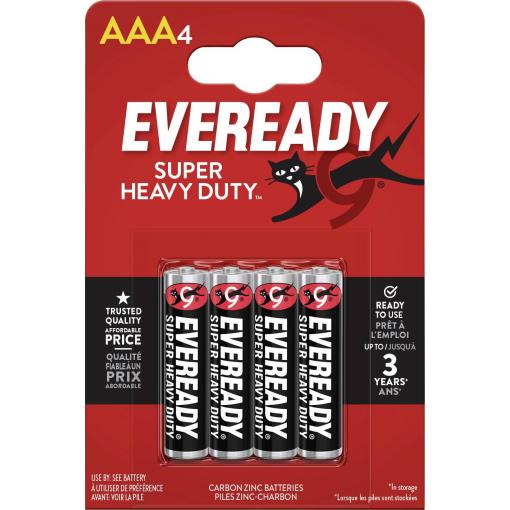 Eveready SHD mikrotužková baterie AAA zinko-uhlíková 1.5 V 4 ks