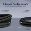 Digitus DK-1632-A-005S-BL RJ45 síťové kabely, propojovací kabely CAT 6A F/FTP 0.5 m černá barevně rozlišený, stíněný, točený drát, S průchodkou chránící proti