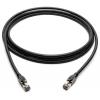 Digitus DK-1843-020 RJ45 síťové kabely, propojovací kabely CAT 8.1 S/FTP 2 m černá barevně rozlišený, stíněný, točený drát, S průchodkou chránící proti zlomení