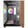 Antec CX800 Wood midi tower herní pouzdro černá, dřevo prachový filtr