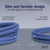 Digitus DK-1632-A-003S-B RJ45 síťové kabely, propojovací kabely CAT 6A F/FTP 0.3 m modrá barevně rozlišený, stíněný, točený drát, S průchodkou chránící proti