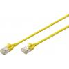 Digitus DK-1632-A-030S-Y RJ45 síťové kabely, propojovací kabely CAT 6A F/FTP 3 m žlutá barevně rozlišený, stíněný, točený drát, S průchodkou chránící proti