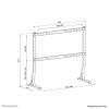 Neomounts DS45-430BL18 TV stojan 114,3 cm (45) - 228,6 cm (90) stojan, nastavitelná výška
