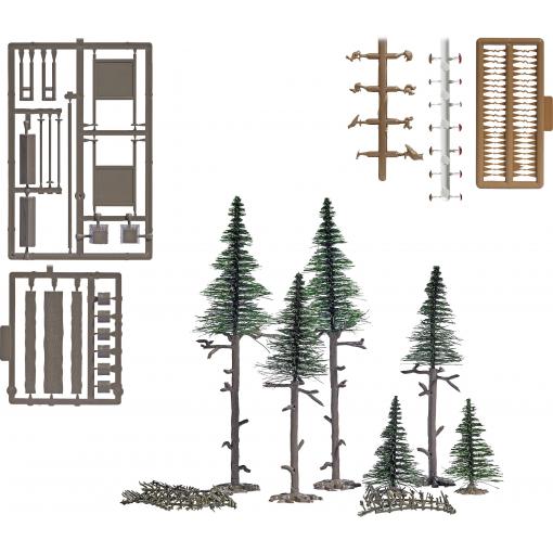 Busch Hochwald 1856 stavebnice stromu smrk 1 sada