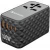 Verbatim UTA-06 GaN III USB nabíječka, GaN, 2x USB A, 2x USB-C®, 100 W, Dodávka energie, Power Delivery 3.0, QC 4+, Rychlé nabíjení, SuperCharge, Adaptivní