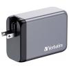Verbatim GNC-240 GaN cestovní nabíječka, GaN, s adaptérem pro Evropu, s britským adaptérem, s americkým adaptérem, 1x USB A , 3x USB-C®, 240 W, Dodávka