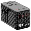 Verbatim Charge n Travel GaN III cestovní nabíječka, GaN, s adaptérem pro Evropu, s britským adaptérem, s americkým adaptérem, 1x USB A , 3x USB-C®, 85 W,